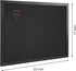 OWLKELA 17'' x 23'' Black Framed Cork Board with Felt, Decorative Hanging Pin Board, Ideal for Office, School, and Home