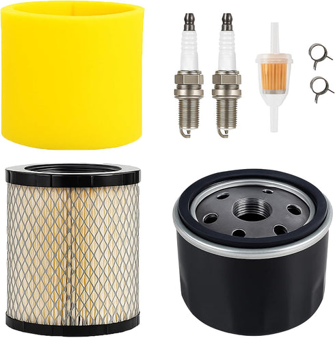 YTH22V46 YTH24V48 Air Filter Oil Filter Tune Up Kit | Compatible with Husqvarna Mowers with 17.5hp to 21hp Engine