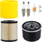 YTH22V46 YTH24V48 Air Filter Oil Filter Tune Up Kit | Compatible with Husqvarna Mowers with 17.5hp to 21hp Engine