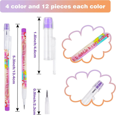 Kolewo4ever 48pcs HB Bible Verses Pencils Religious Multipoint Pencil Multicolor Non- Sharpening Stackable Pencils Religious Pencils Christian pencils Sunday School Gifts by Kolewo4ever