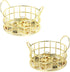 Gold Paper Clip Holder, Mesh Desk Accessories, Metal Dispenser Organizer for Small Office Supplies, 2PCS