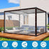 Grommets 6x10ft,Heavy Clear Tarps with Duty Waterproof Clear Plastic Tarp Cover,Transparent PVC Vinyl Tarpaulin
