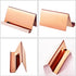 Maxdot 2 Pack Stainless Steel Business Card Holders, Desktop Credit Name Card Display Organizer, Rose Gold