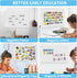 Magnetic Board, 17.1" x 11.8" Magnet Display for Wall, Refrigerator, Compartment, Cabinet with Dual Lock Tape for Easy