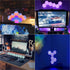 13 (6-Pack) Vcwtty Hexagon Lights, Smart LED Wall Lights with Remote, Colors Touch-Sensitive DIY Modular Assembled RGB