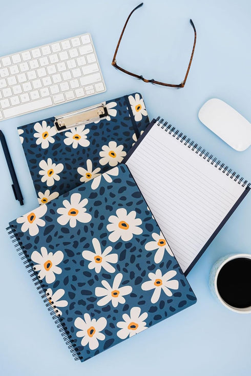 Steel Mill & Co Cute Large Spiral Notebook: College Ruled, 11" x 9.5", Durable Hardcover, 160 Lined Pages