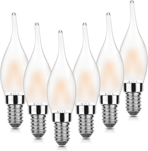 E12 LED Candelabra Bulbs,Night Light Bulbs 15W Equivalent 1.5W Low Wattage, 2700K