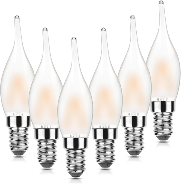 E12 LED Candelabra Bulbs,Night Light Bulbs 15W Equivalent 1.5W Low Wattage, 2700K
