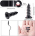 Frame Turn Button Metal Bow Shape Frame Picture Turn Button with Screws for Hanging Pictures Photos Drawings and Posters, Black (100 Pieces)