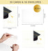 Nihuecne 50 Pack 4" 6" x Graduation Thank You Cards with Self-adhesive Envelopes, Gold Foil and Blank Inside Greeting