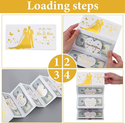 Apojgitn Wedding Money Card for Bride and Groom, Funny Wedding Envelopes to New Mr. & Mrs. Wedding's Money Holder
