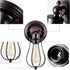 Bulb) LULING Industrial Wall Sconce Vintage Lighting Adjustable Lamp Rustic Wire Metal Cage Wall Light Shade Edison