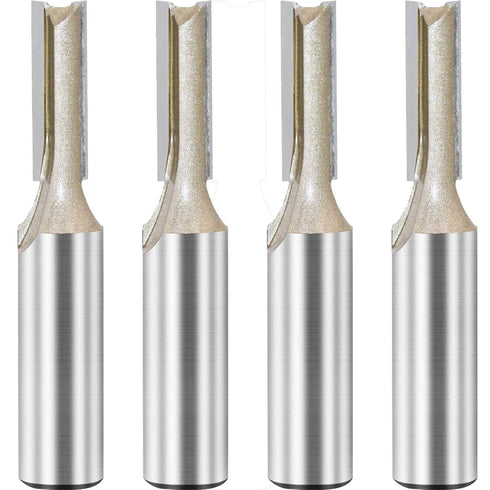 1/2-inch Shank, 5/16-inch Cutting Dia, 2-Flute Straight Router Bit, Carbide Tipped Plunge