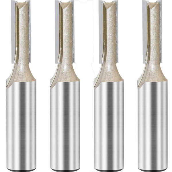 1/2-inch Shank, 5/16-inch Cutting Dia, 2-Flute Straight Router Bit, Carbide Tipped Plunge