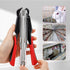 2500pcs Hog Ring Pliers Kit Automatic with Nails for Chicken Wire Fencing Fastening Clamp Fencing Tool C Ring Stapler