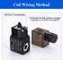Fielect DC 24V Pneumatic Solenoid Valve Coil Electric Air Valve Replacement Parts, Plug Connector