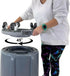 5 460 Lb. Trash Can Dolly | Heavy-Duty Plastic | Casters | Foot Stabilizer | Capacity