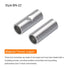 MECCANIXITY 10Pcs Non Insulated Butt Connectors BN-22 for 4AWG Electrical Wire Crimp Ferrule Terminals