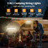 KEIWRLIGHT 32.8FT, 2 1 14 30s IP44 4000mAh Camping String Lights in Outdoor Camping Lantern with Lighting Modes