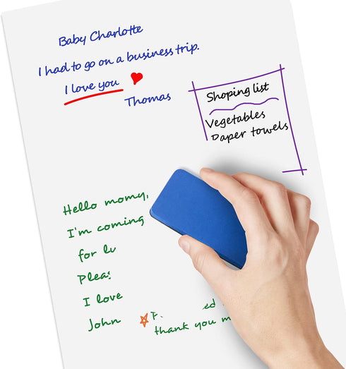 Magnetic Fridge Whiteboard Sheet for Kitchen Refrigerator - Dry Erase Organizer & Planner 11"x17" Strong Magnet with