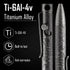 KeyUnity KP05SW Bolt Action Pen with Clip, Titanium Alloy EDC Pocket Pen, Retractable Metal Ballpoint Pen for Everyday