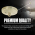 Ciata 5 Inch 50 Lighting Canopy Kit with Hook, Mounting Hardware for Chandelier, Fan, Swag Light Fixtures, Pendant