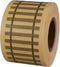ChromaLabel 1-1/2 inch Tan Railroad Track Tape with Brown Rail Imprint, 400 inch Roll