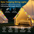 LEDLAY 40FT 8 Solar Camping String Lights, Rechargeable String Lights with Modes, Waterproof Outdoor Lights with Delay