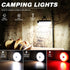 1-Pack Camping String Light with Lamp - 32.8FT Rechargeable Waterproof LED for Outdoor Decor