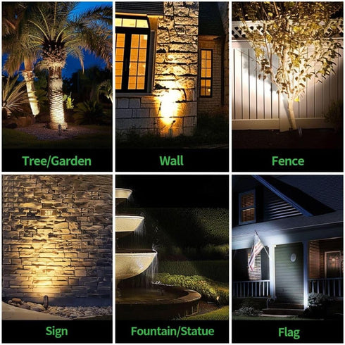 3CCT 3000K/4000K/5000K 12V IP65 Low Voltage Spotlight, Adjustable, Outdoor LED Landscape Lighting, Waterproof ORB