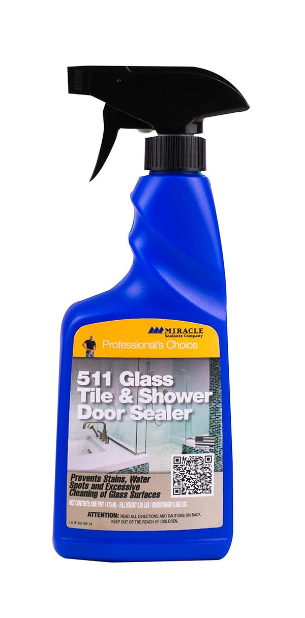 Miracle Sealants 511 Glass Tile & Shower Door Sealer Glass Surface Cleaner