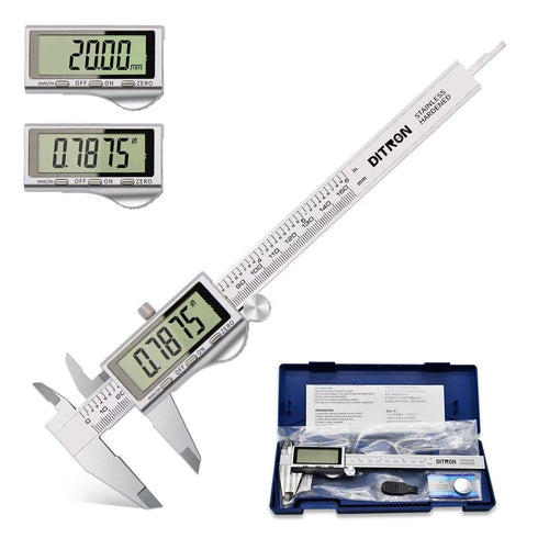 Digital Caliper, Vernier Calipers Measuring Tool, Stainless Steel Electronic Digital Calipers, 6 inch/150mm