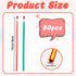 80 7 Inch Qyyiguf Pcs Flexible Pencils,Soft Pencils with Eraser,Striped Magic Bendy Pencil for Gifts