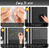 DIYMAG 3Pcs Acrylic Magnetic Dry Erase Calendar for Fridge, Clear Planning Board Set with 6 Highlight Markers, Weekly