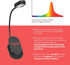 625nm Hooga Red Book Light, Clip On LED Light for Reading in Bed, No Blue Light, Eye Care, Gift for Students, Kids