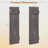 GOFLAME Wood Shutters for Wall Decor, Reclaimed Wood Board and Batten, Exterior & Interior Rustic Farmhouse Window