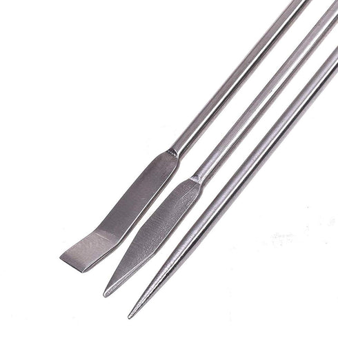 15Pcs Stainless Steel Lab Spatula Micro Scoop - Reagent Laboratory Mixing Spatula 22cm Long Sampling Spoon