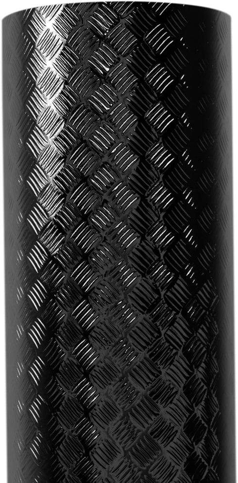 Industrial Utility Diamond Metallic Plate, Chrome Finish Wrap Vinyl Underlayer Sheet for Shelves, Walls, Flooring
