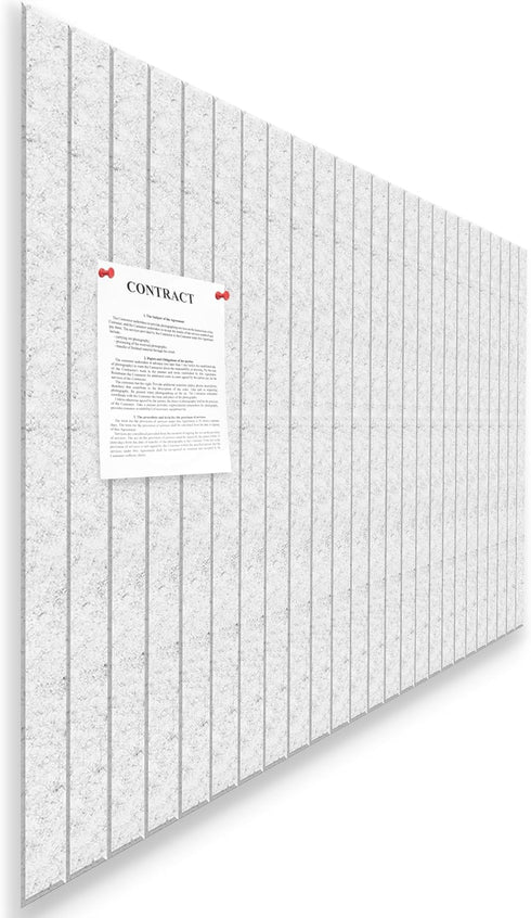 Large Cork Board 47"x47" - 16 Pack Felt Wall Tiles with 120 Push Pins, Safe Removable Adhesive Tabs for Office Decor