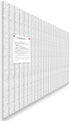 Large Cork Board 47"x47" - 16 Pack Felt Wall Tiles with 120 Push Pins, Safe Removable Adhesive Tabs for Office Decor