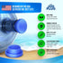 Jug Plug The Original 5 Gallon Water Jug Cap - Reusable No Spill Silicone Lid Fits 55mm Bottles - 3 Pack