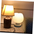 Dimmable Rechargeable Touch Bedside Lamp with Glass and Wood for Bedroom Nightstand Adjustable Brightness Color