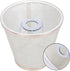 DOITOOL Cloth Lampshade Replacement Accessory Round Design Gold Trim for Home and Restaurant Lighting Versatile Light