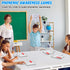Seajan 9 Pcs Magnetic Paddle Set, Education Dry Erase Double Side Handheld Answer Board with Magnetic Counters for Kids