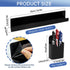 Cecliy 2Pcs Refrigerator,Black,43cm/16.9inch Magnetic Book Shelf for Whiteboard Classroom,Reusable Acrylic Magnetic