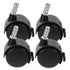 2sets 4pcs*2 Dolly Wheels Replacement Small Caster Wheels for Heavy Duty Garden Cart