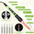 Soldering Iron Kit, 100W LED Digital Solder Iron Soldering Gun kit with Ceramic Heater, Adjustable Temperature Soldering Kit with Tips, Solder Wick Braid, Stand, Solder Wire, Sponge, Flux Paste by Q-MING