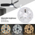 Generic 5.3 inch 15W, 3-Color Dimmable, 3000K 4200K 6500K, 95-265V, LED Retrofit Light Kit, Round Ceiling Fan Light