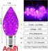 25PCS C7 Bulbs C7 Bulbs E12 Bulbs Commercial Led Christmas Light - Led with Base Sockets Replacement for Outdoor String