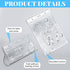 LIQWEI 20Pcs Vertical Badge Holders, ID Card Badge Holder, Plastic Name Tag Holder Social Security Cards Protector